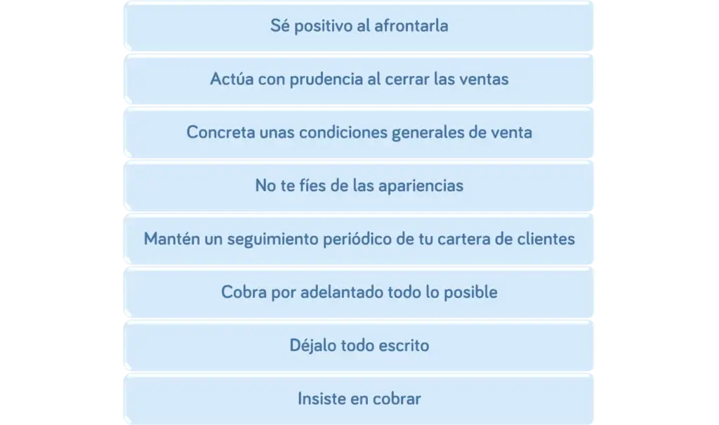 10 consejos para evitar impagados - Workcapital - Esquema